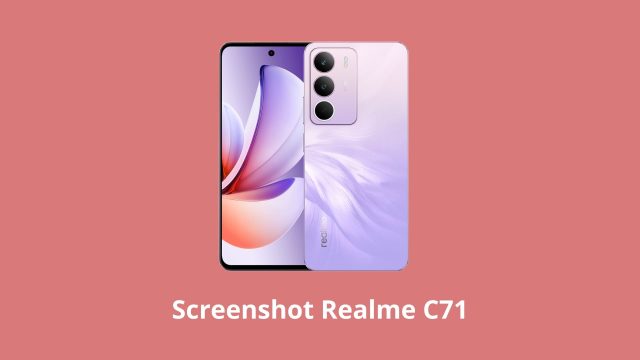 Cara Screenshot Realme C71