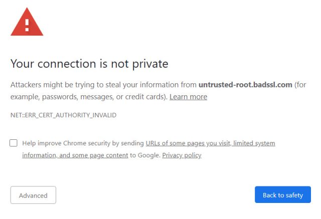 Cara Mengatasi 'Your Connection Is Not Private' di Google Chrome Cara Mengatasi 'Your Connection Is Not Private' di Google Chrome